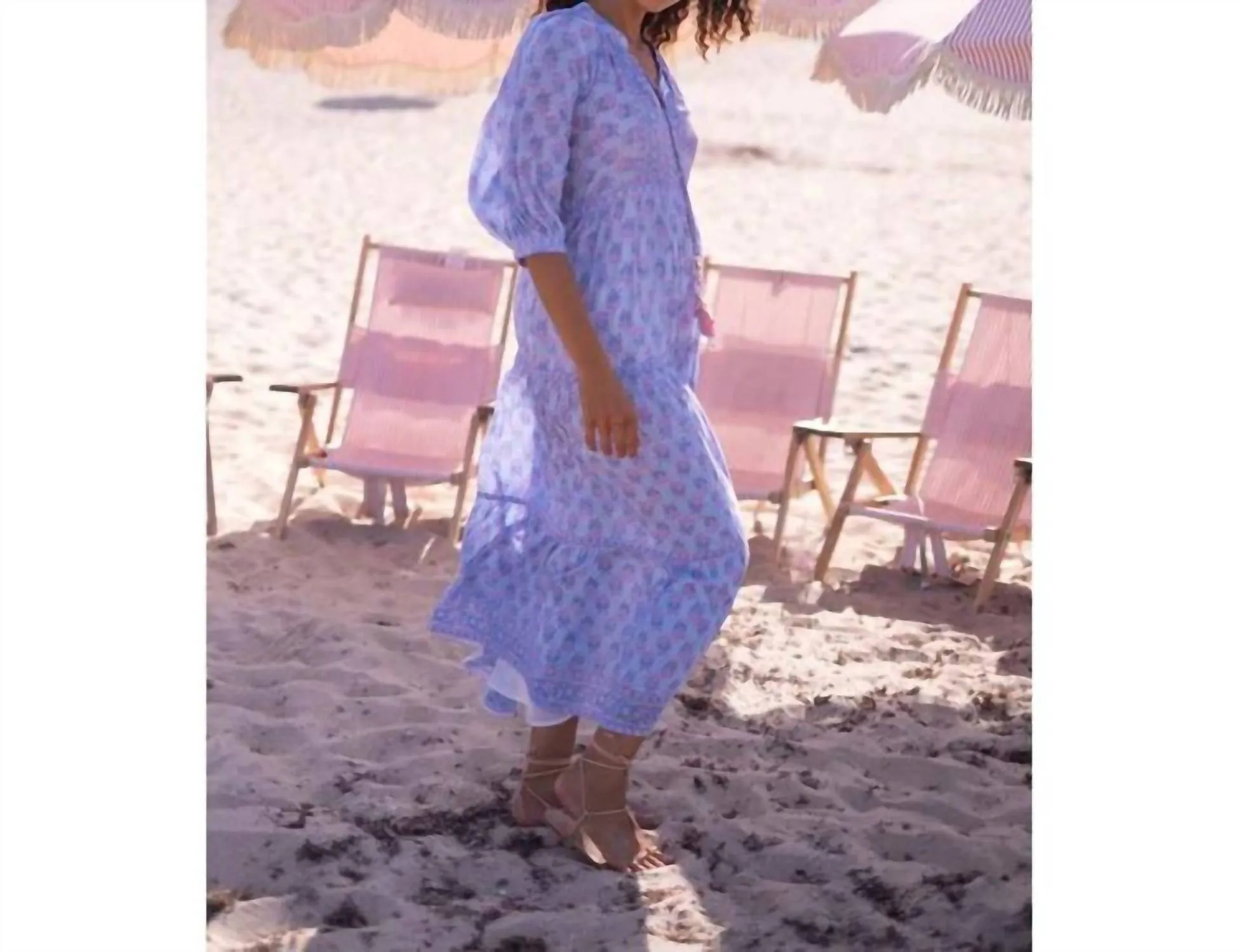 Elizabeth Maxi Dress In Blue