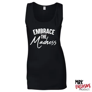 Embrace The Madness - Black Vest (MRK X) mens dad clothes online