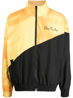 Embroidered-Logo Two-Tone Jacket winter jackets clearance