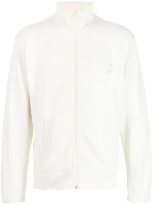 Embroidered-Logo Zip-Fastening Jacket winter jackets clearance