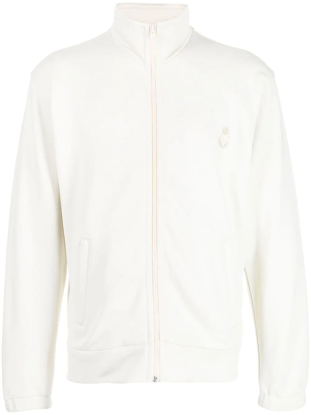 Embroidered-Logo Zip-Fastening Jacket winter jackets clearance