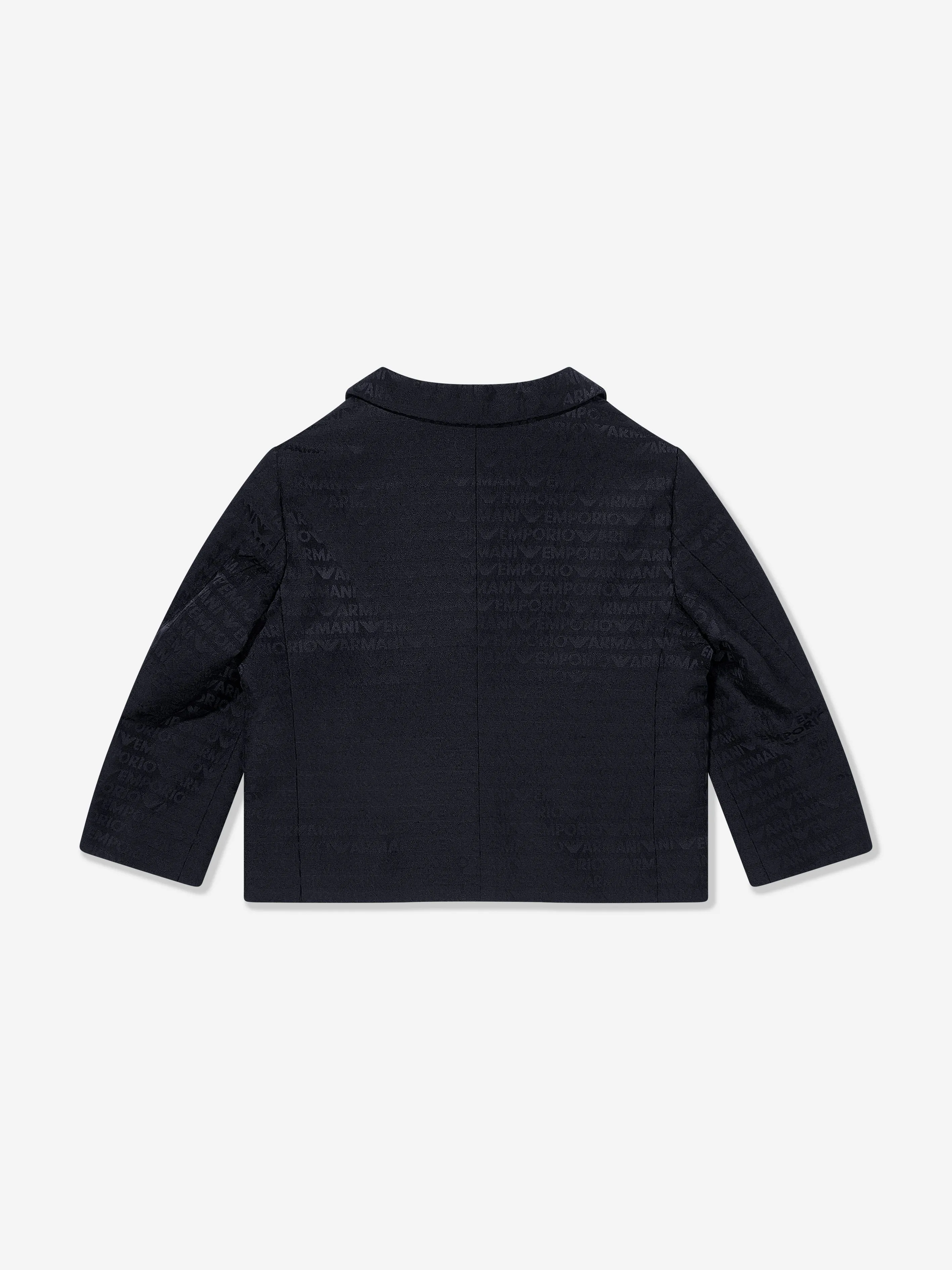 Emporio Armani Baby Boys Logo Blazer in Marineblau