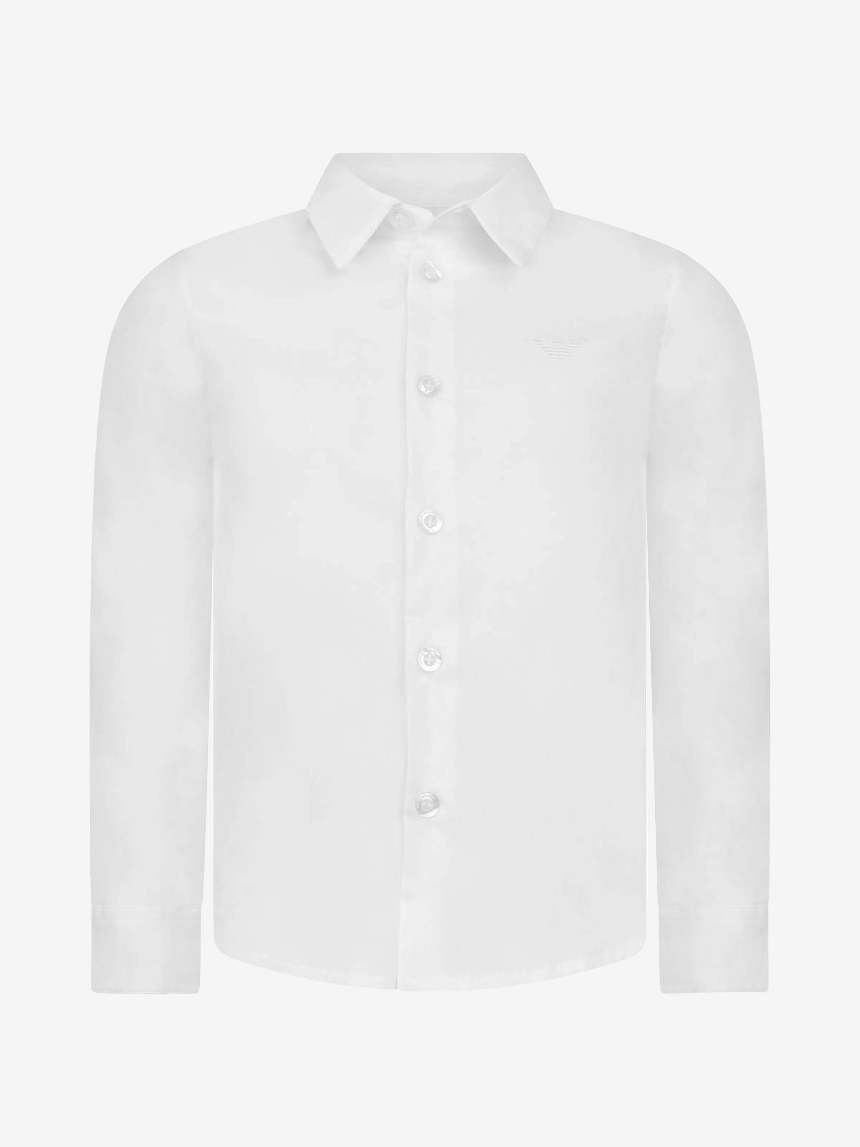 Emporio Armani Jungen Baumwoll-Langarmhemd mit Logo