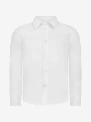 Emporio Armani Jungen Baumwoll-Langarmhemd mit Logo