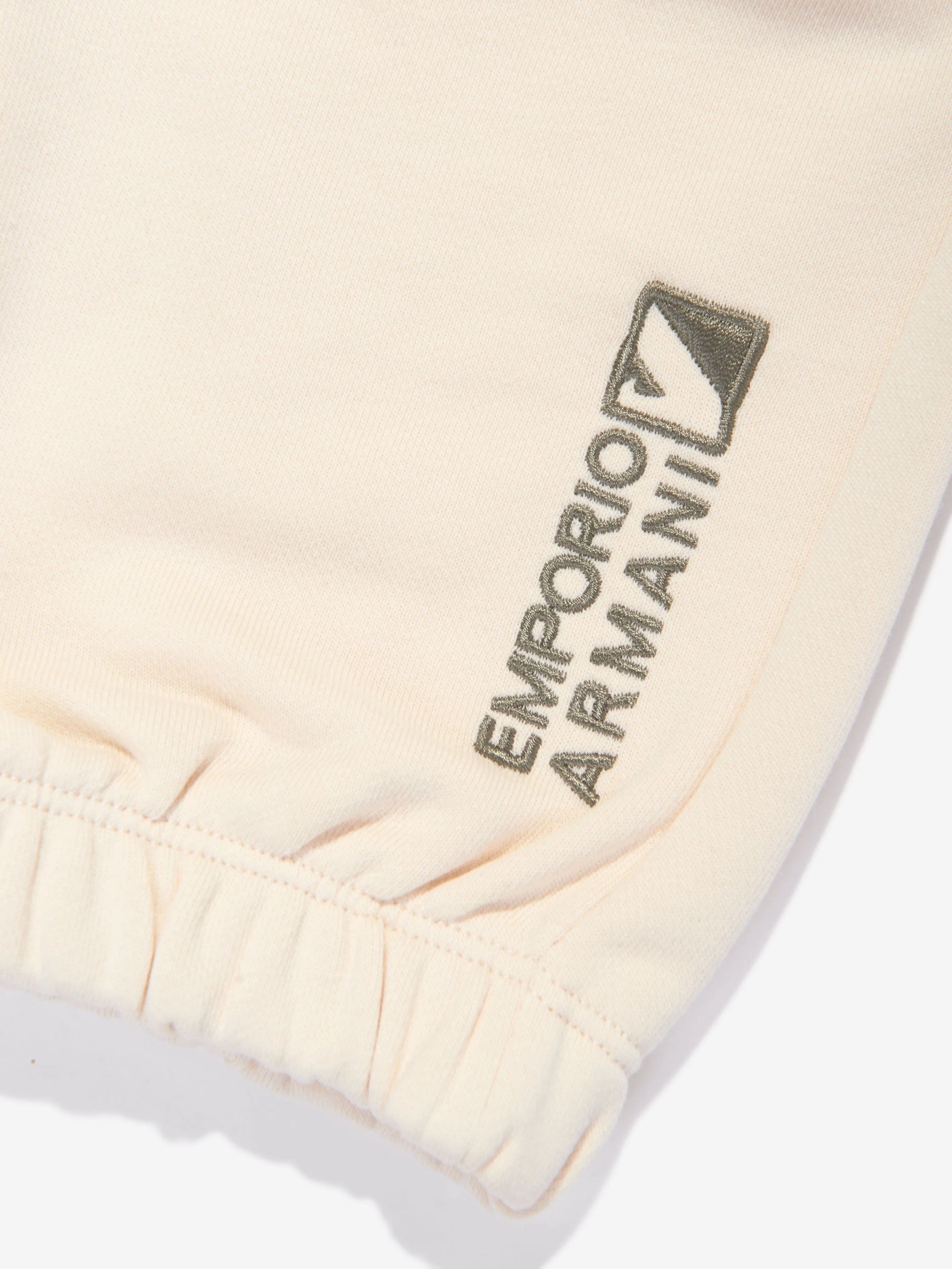Emporio Armani Jungen Baumwollhose in Beige