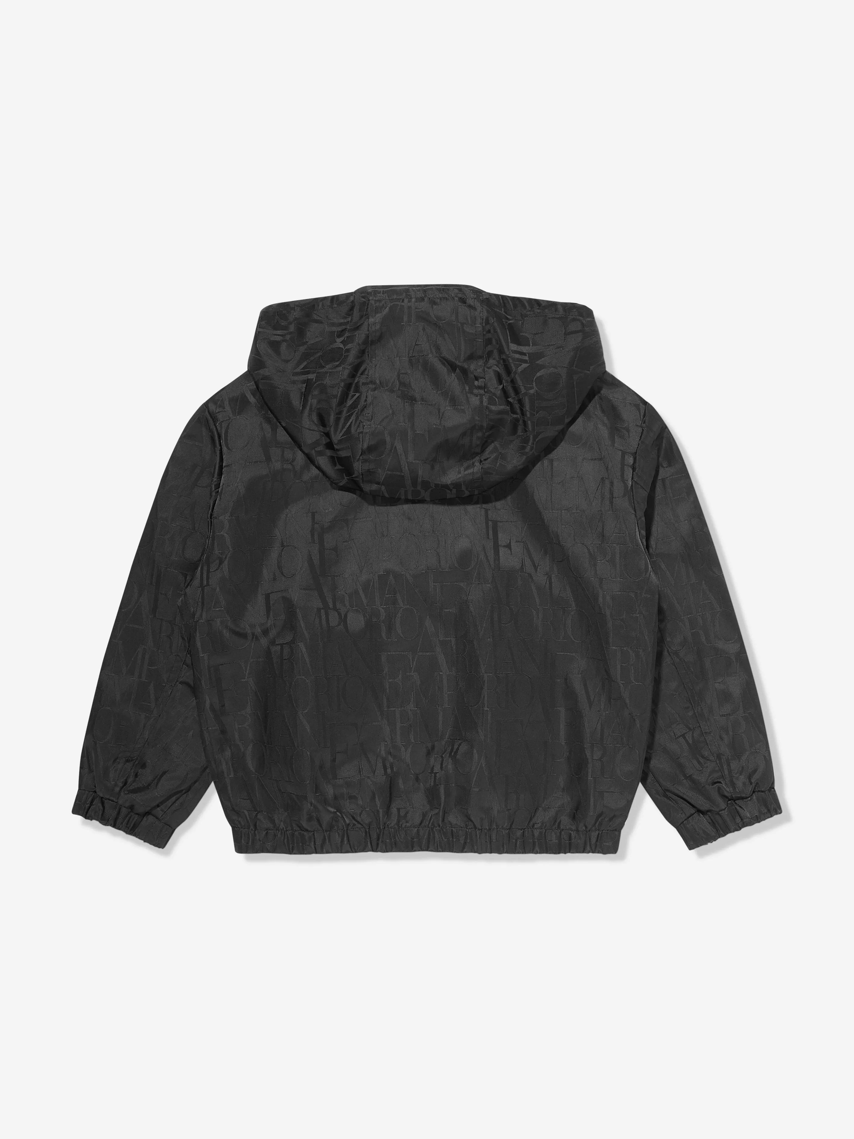Emporio Armani Jungen Jacke mit abnehmbarer Kapuze in Marineblau