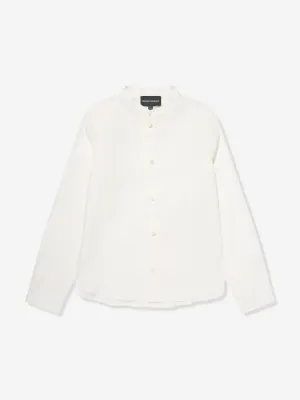 Emporio Armani Jungen Logo-Shirt in Beige