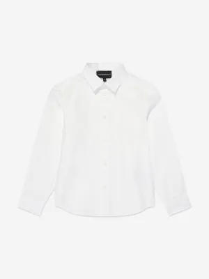 Emporio Armani Jungen Logo-Shirt in Weiß