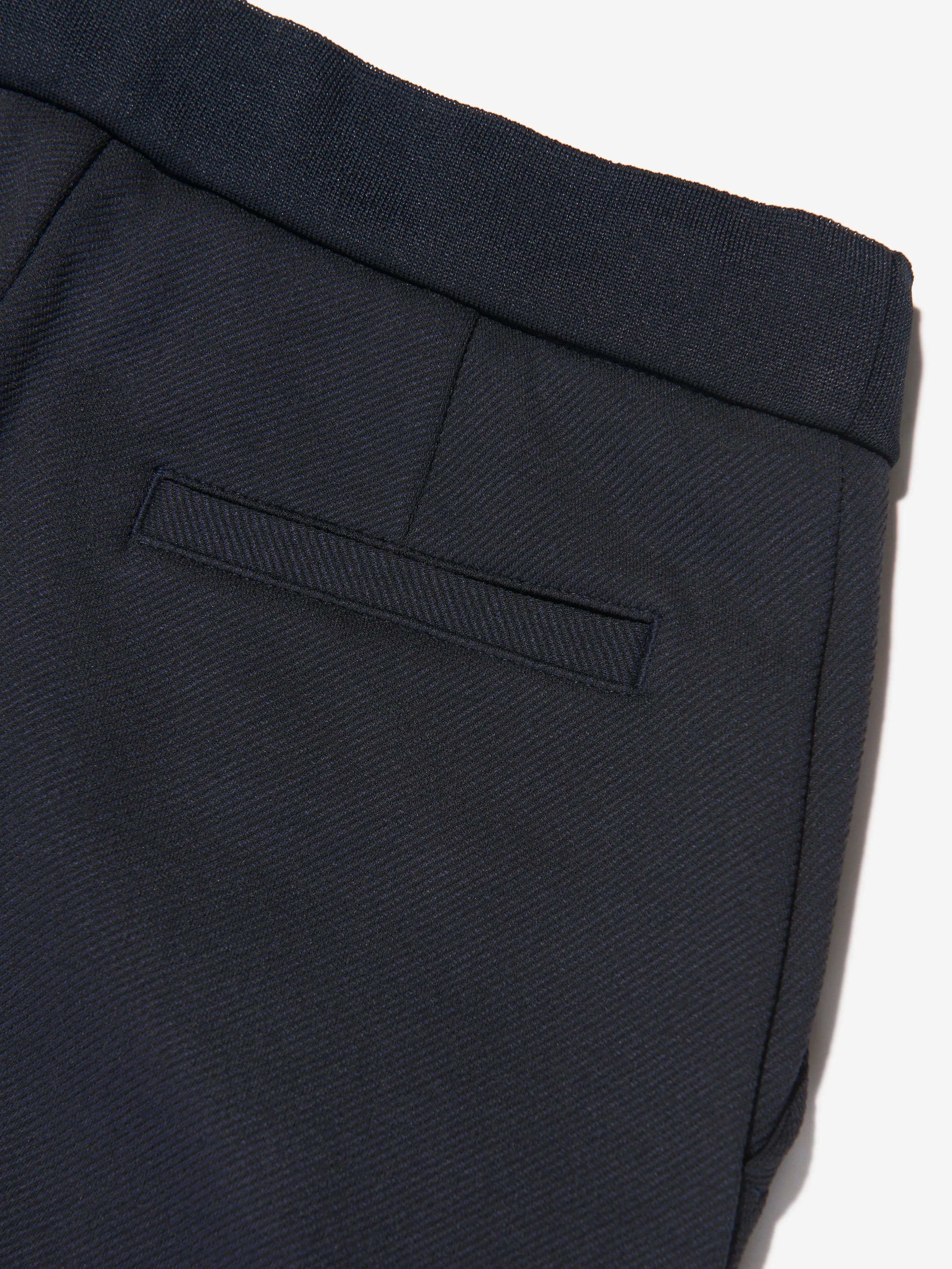 Emporio Armani Jungen Logo Hose in Marineblau