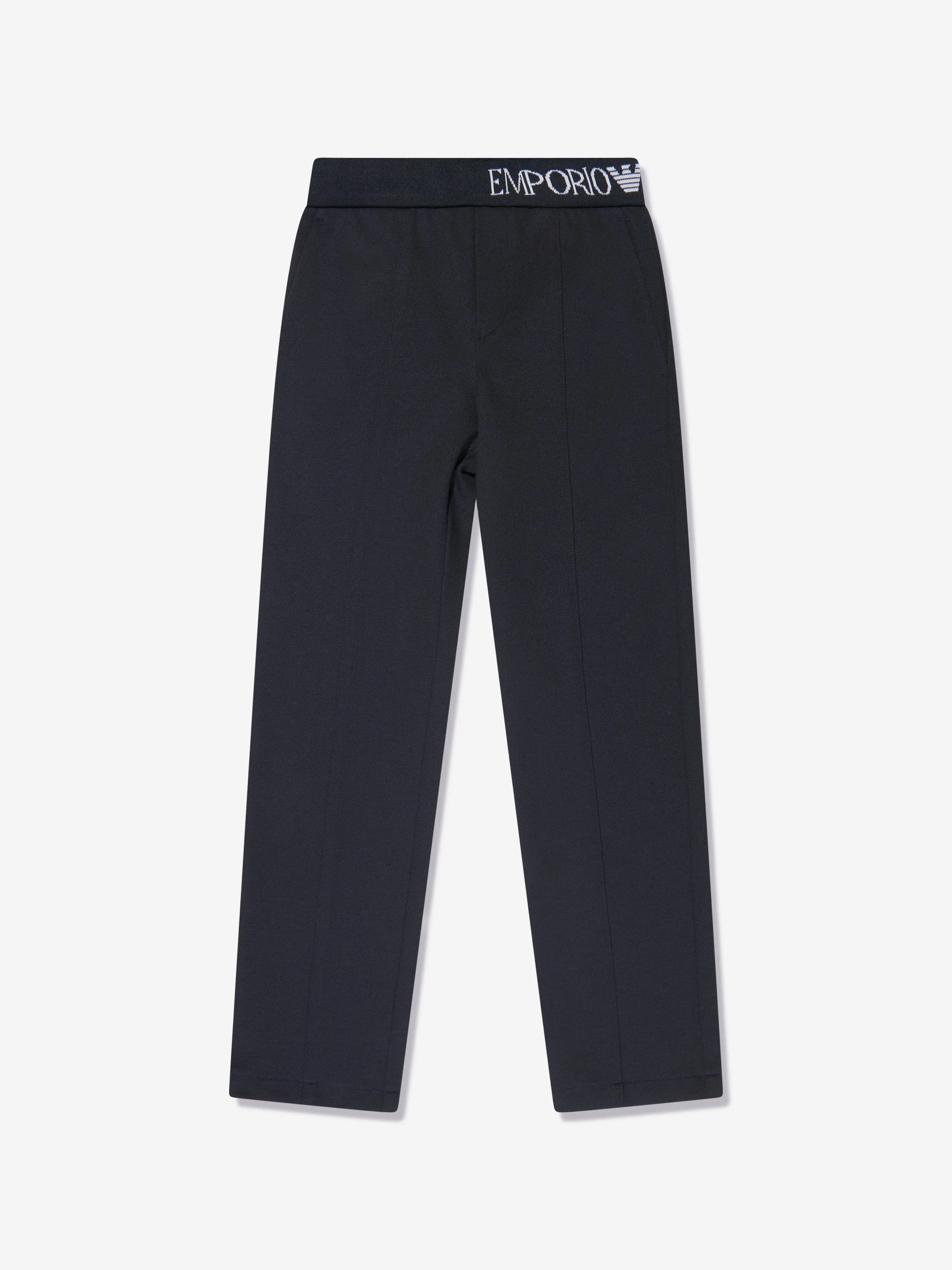 Emporio Armani Jungen Logo Hose in Marineblau
