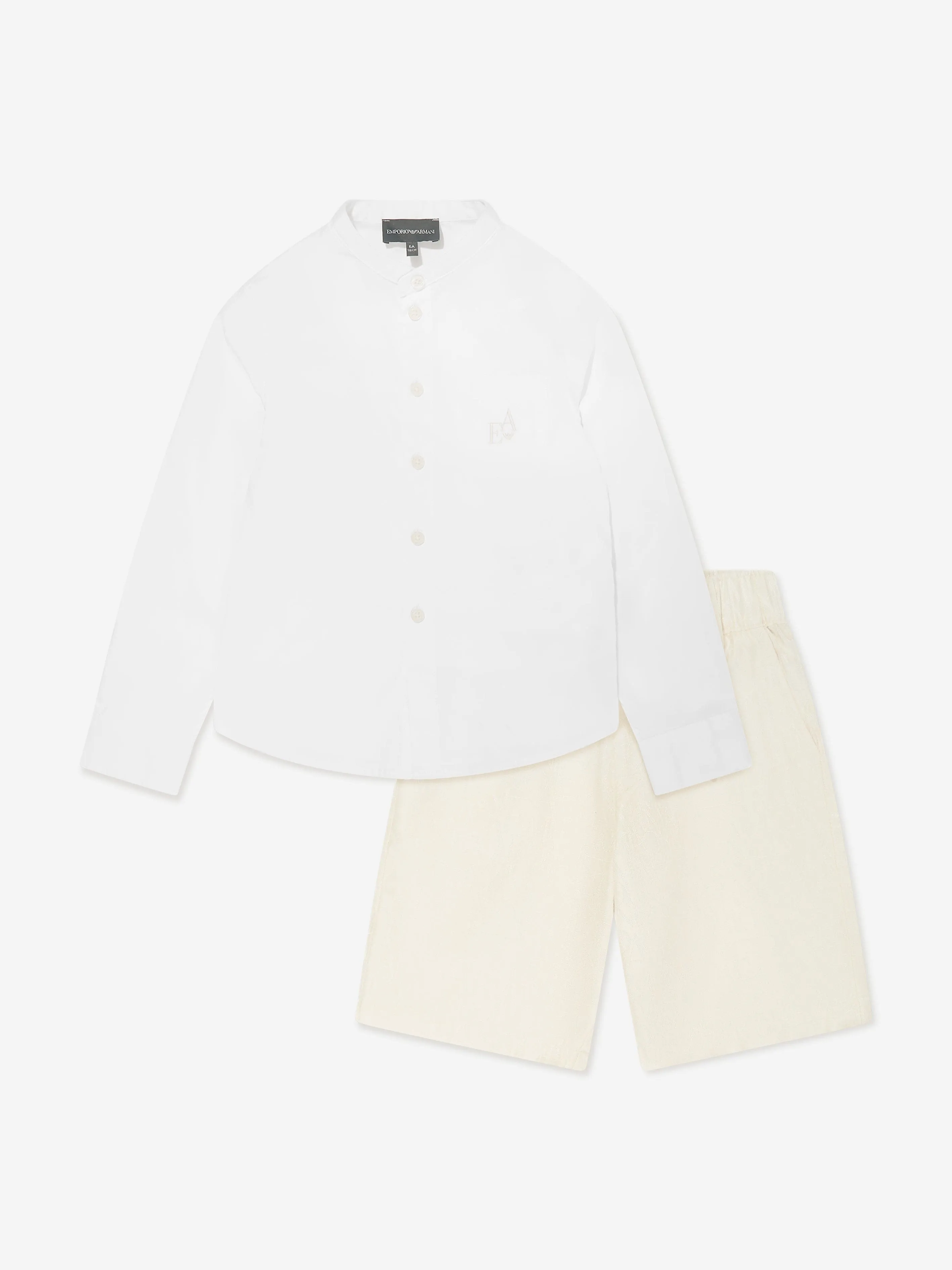 Emporio Armani Jungen-Shirt und Shorts-Set in Mehrfarbig