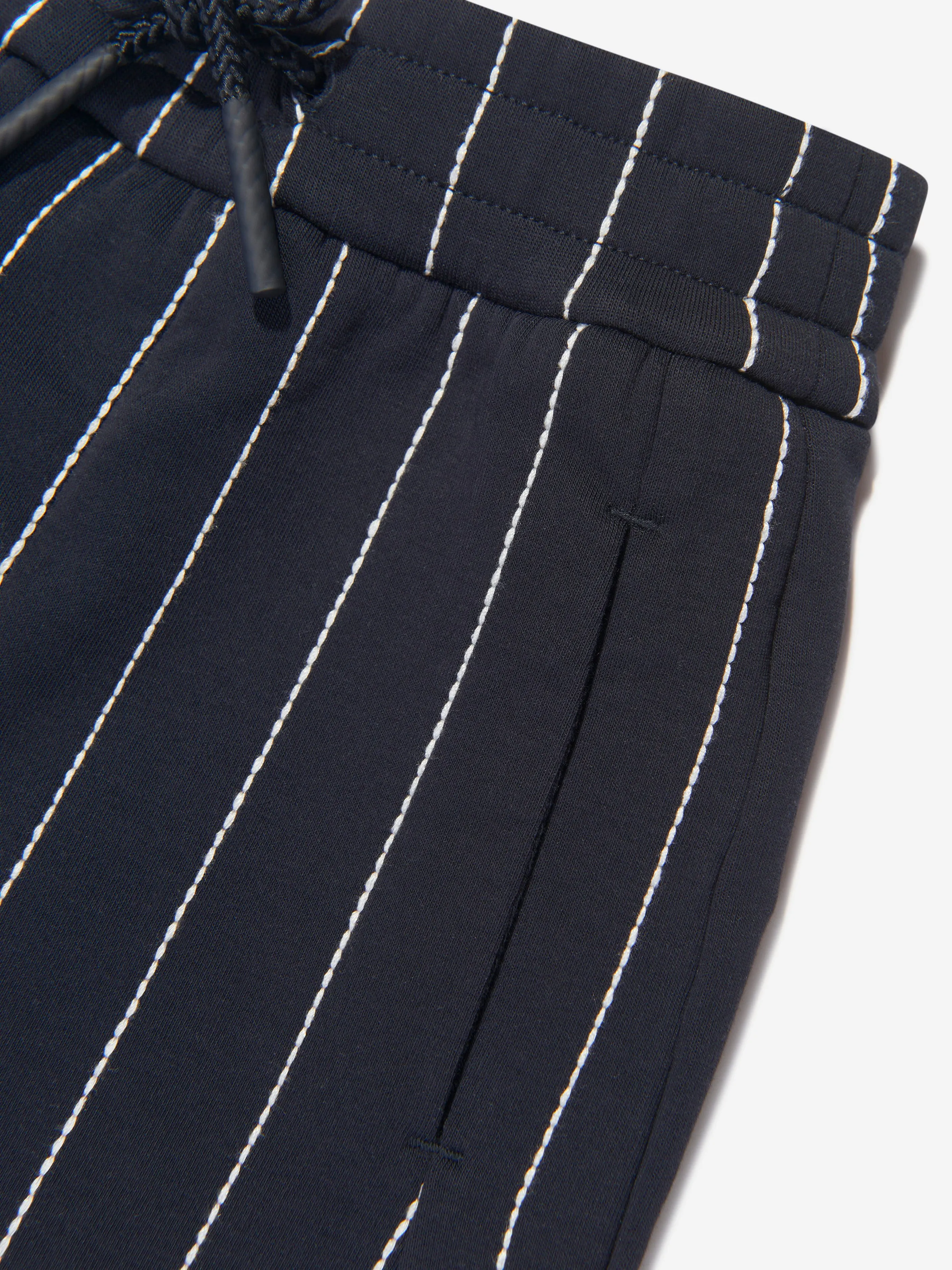 Emporio Armani Jungen Gestreifte Shorts In Marineblau