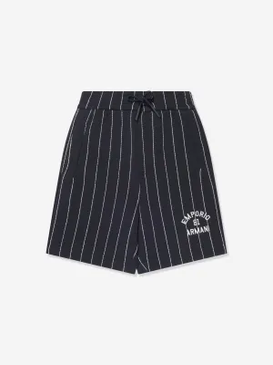 Emporio Armani Jungen Gestreifte Shorts In Marineblau