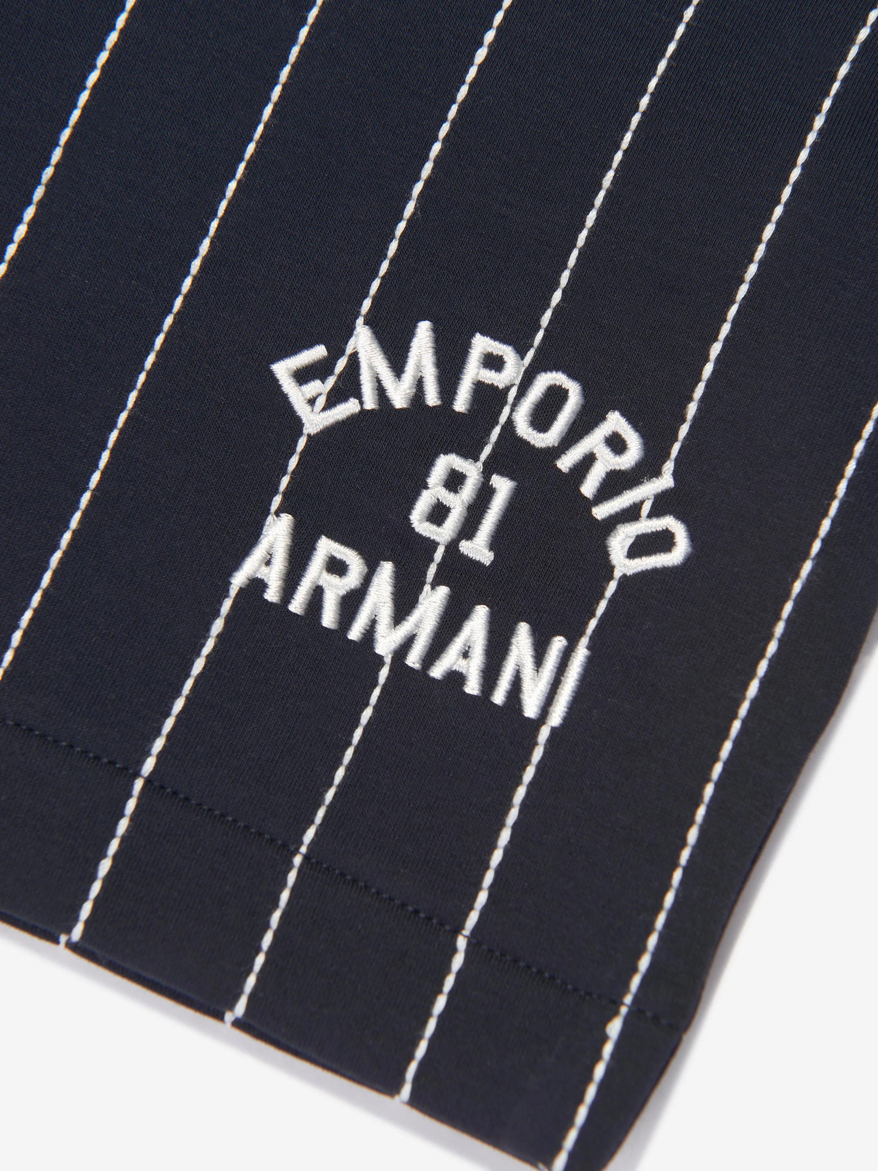 Emporio Armani Jungen Gestreifte Shorts In Marineblau
