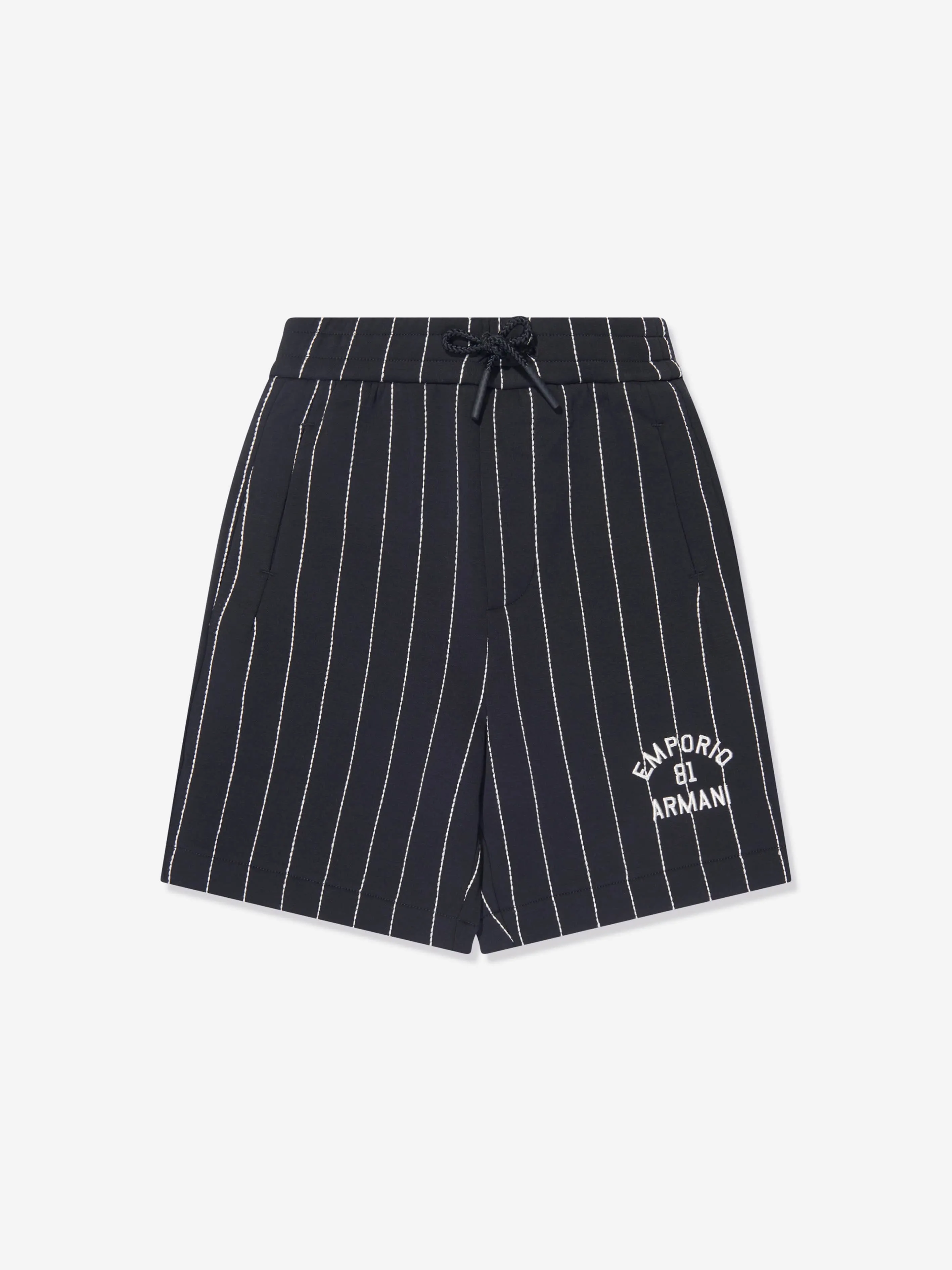 Emporio Armani Jungen Gestreifte Shorts In Marineblau