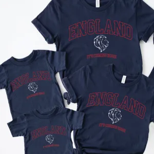 England It's Coming Home Whole Family Matching Navy T-shirts fathers day sale outfits