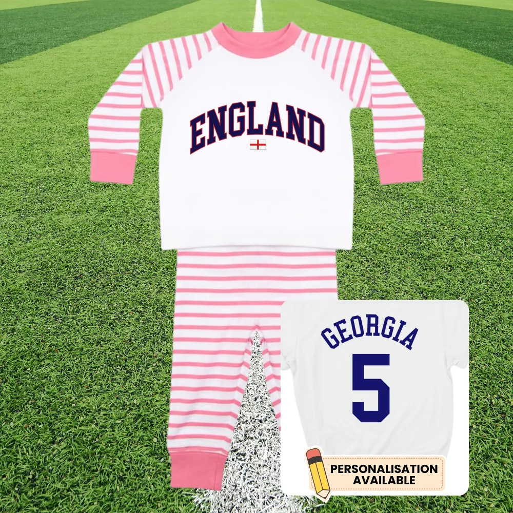 England Stadium Striped Kids Pyjamas girls pajamas promo