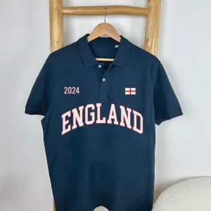 England Varsity Matching Navy Polo Shirt daddy outfits clearance