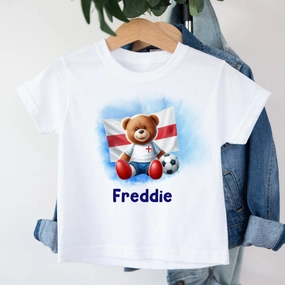 England Bear Personalised Kids T-Shirt girls jeans best deals
