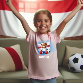 England Bear Personalised Kids T-Shirt girls jeans best deals