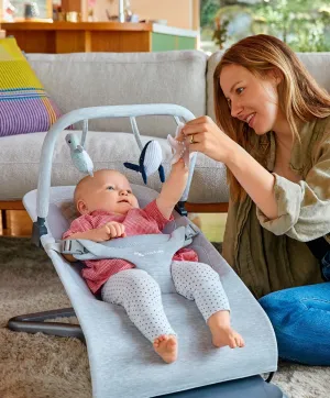 Ergobaby 3-in-1 Evolve Schaukelstuhl mit Spielbügel - Hellgrau