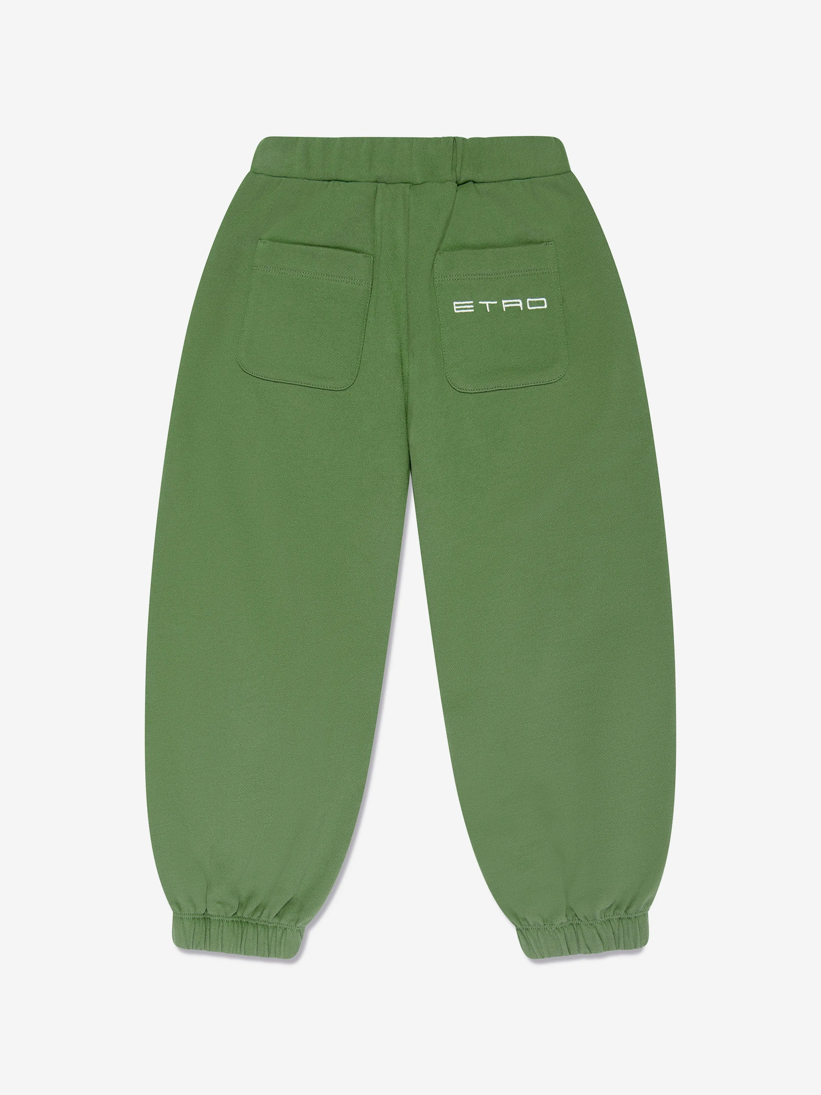 Etro Boys Branded Joggerhose in Grün