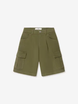 Etro Boys Cargo Shorts in Grün