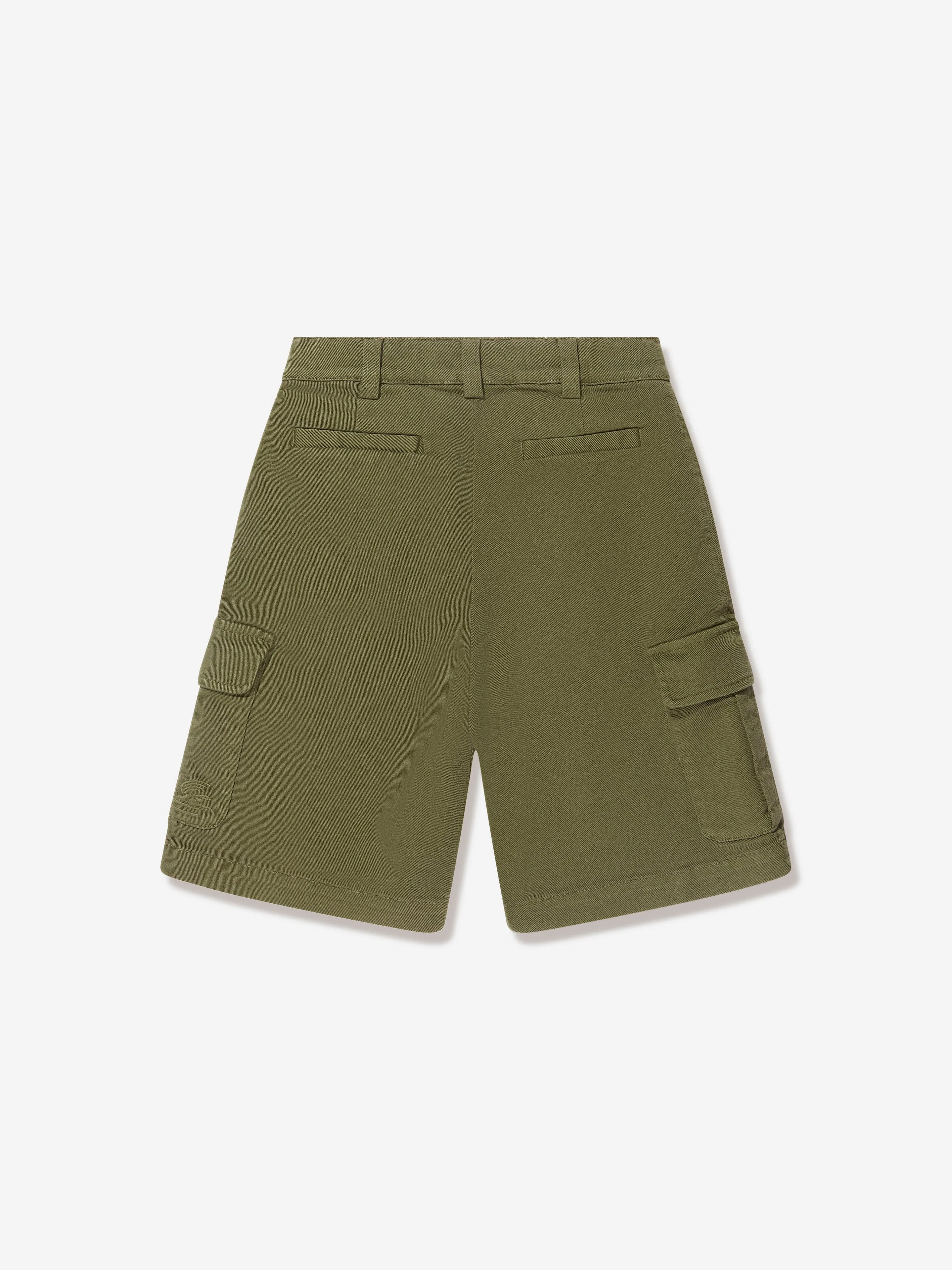 Etro Boys Cargo Shorts in Grün