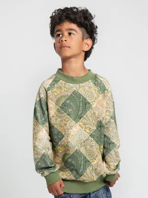 Etro Boys Paisley Sweatshirt in Grün