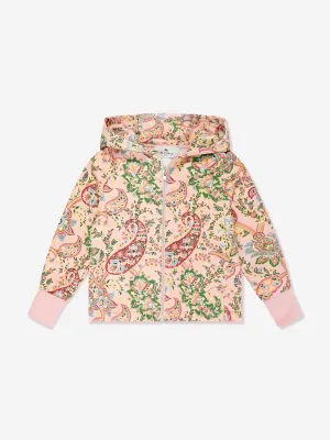 Etro Girls Paisley Reißverschluss-Oberteil in Rosa