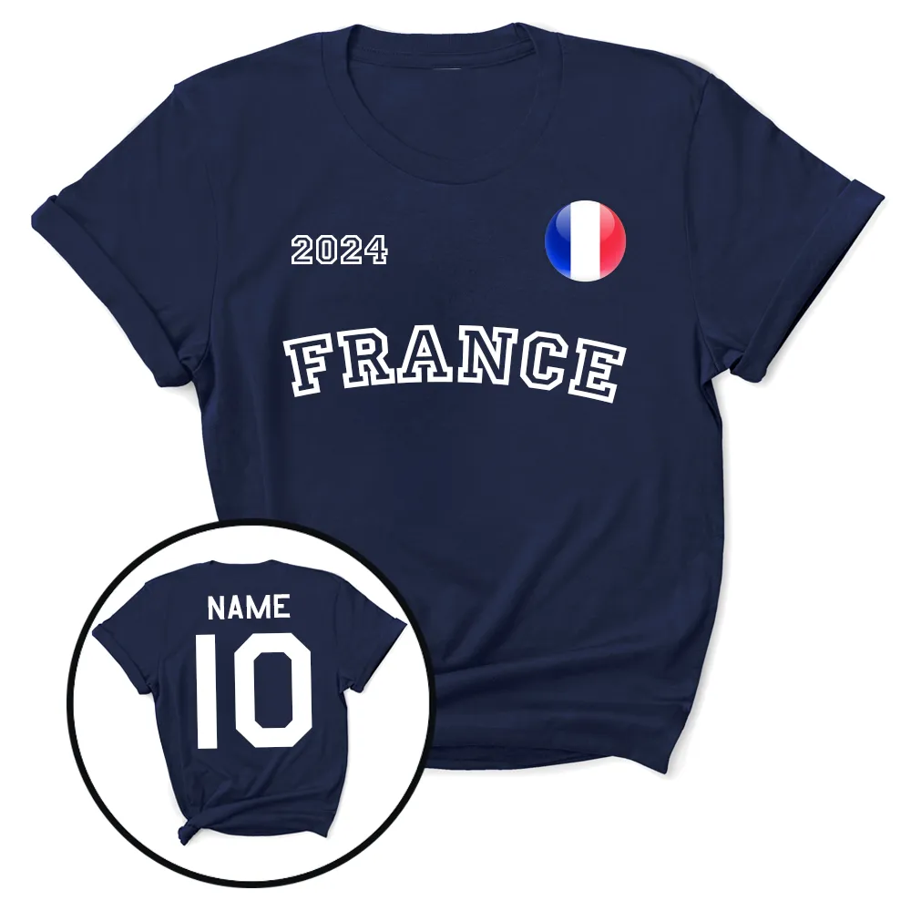 Euros France Supporters T-Shirt daddy outfits clearance