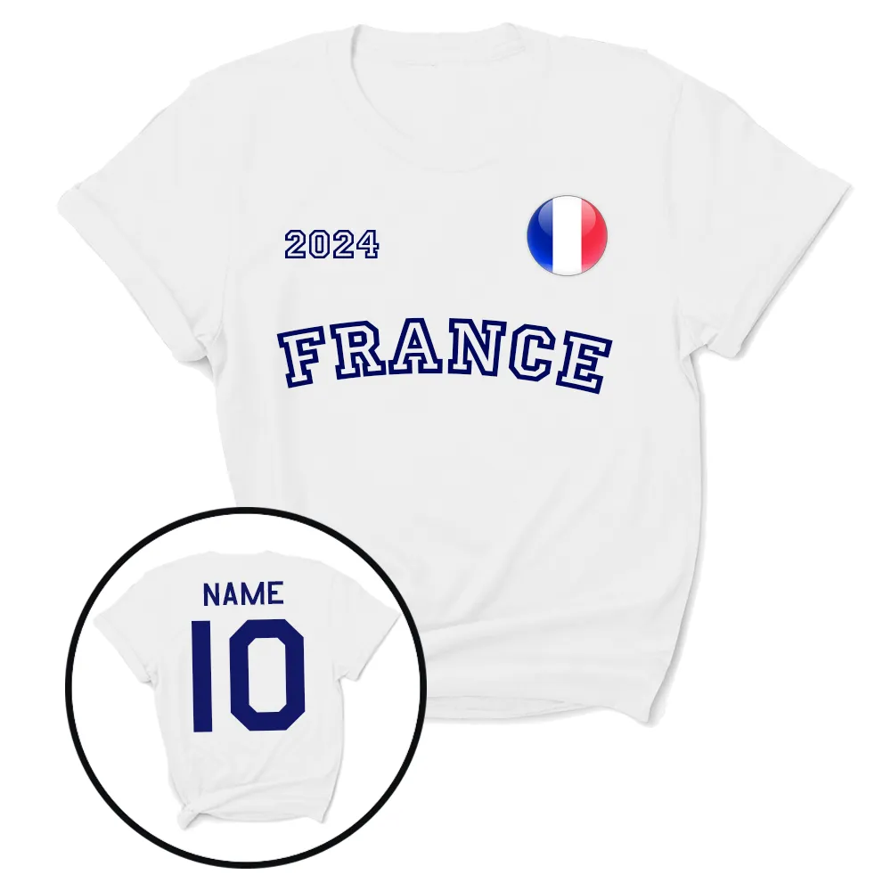 Euros France Supporters T-Shirt daddy outfits clearance