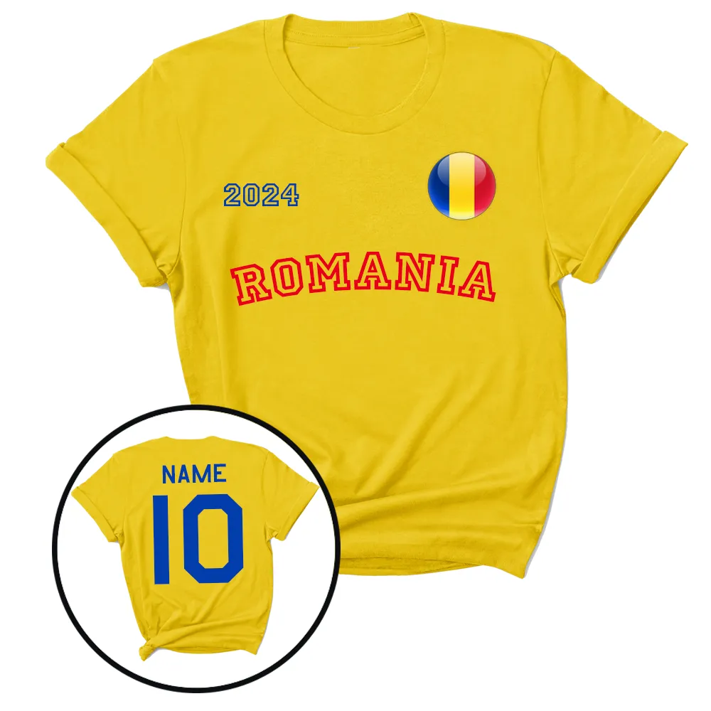 Euros Romania Supporters T-Shirt daddy outfits clearance