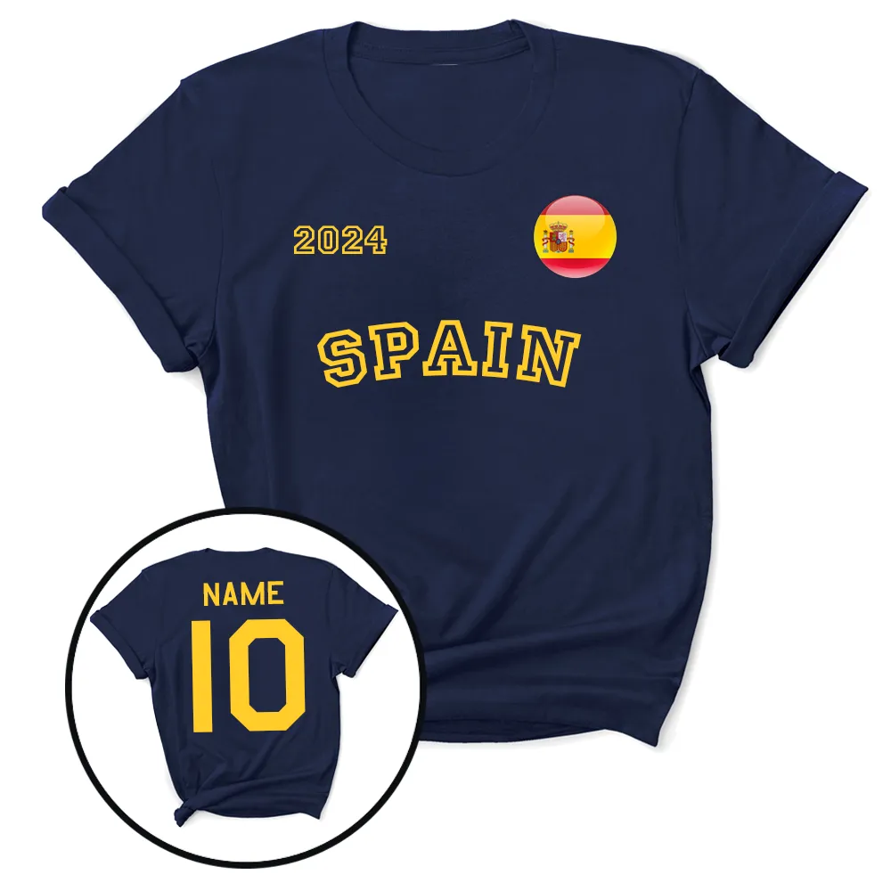 Euros Spain Supporters T-Shirt daddy outfits clearance