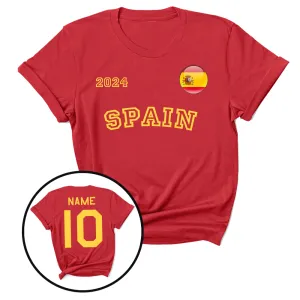 Euros Spain Supporters T-Shirt daddy outfits clearance