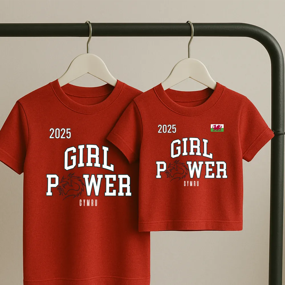 Euros - Wales Girl Power Matching T-Shirts
