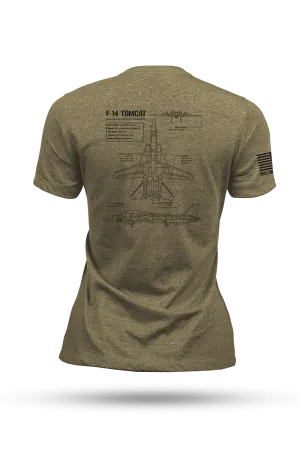 F-14 Tomcat Schema - Damen-T-Shirt