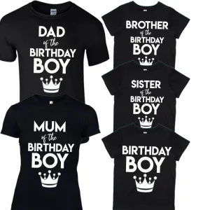 Family Birthday Boy Matching Tees (MRK X) boys clothes cheap sale