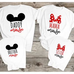 Family Magic Mouse Matching White T-Shirts dad hats promo code