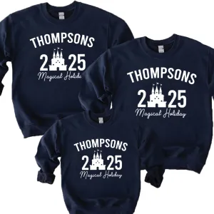 Family Magical Trip Personalised Name & Year Sweatshirts breastfeeding tops cheap