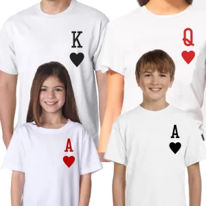 Family of Hearts Matching Tees (MRK X) mens dad clothes online