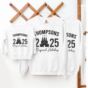 Family Magical Trip Personalised Name & Year Sweatshirts discount mum dresses