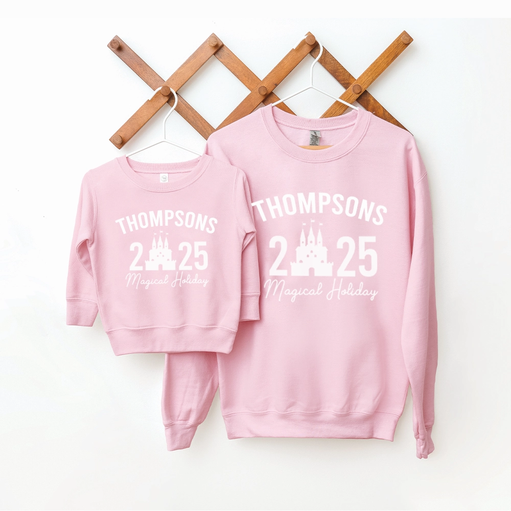 Family Magical Trip Summer Personalised Name & Year Sweatshirts