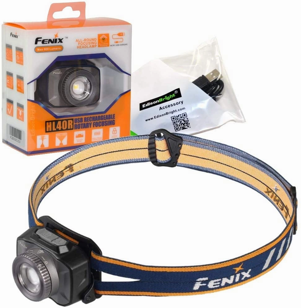 Best quality of Fantastic Fenix HL40R USB rechargeable 600 lumen zoom-able adjustable beam distance CREE LED headlamp with EdisonBright USB charging cable For Gaming is hot sale now, we provide 74% off discount bottom price, with new style and cheapest pri