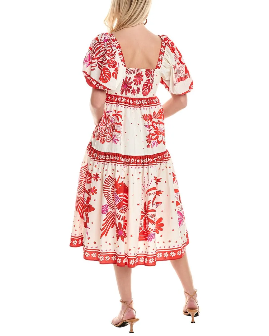FARM Rio Rio Tiles Midi Dress