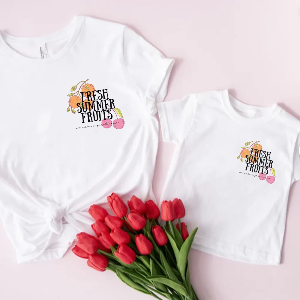 Farmers Market Front & Back Logo Matching T-Shirt