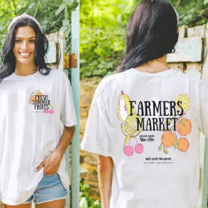 Farmers Market Front & Back Logo T-Shirt pregnancy jeans best price