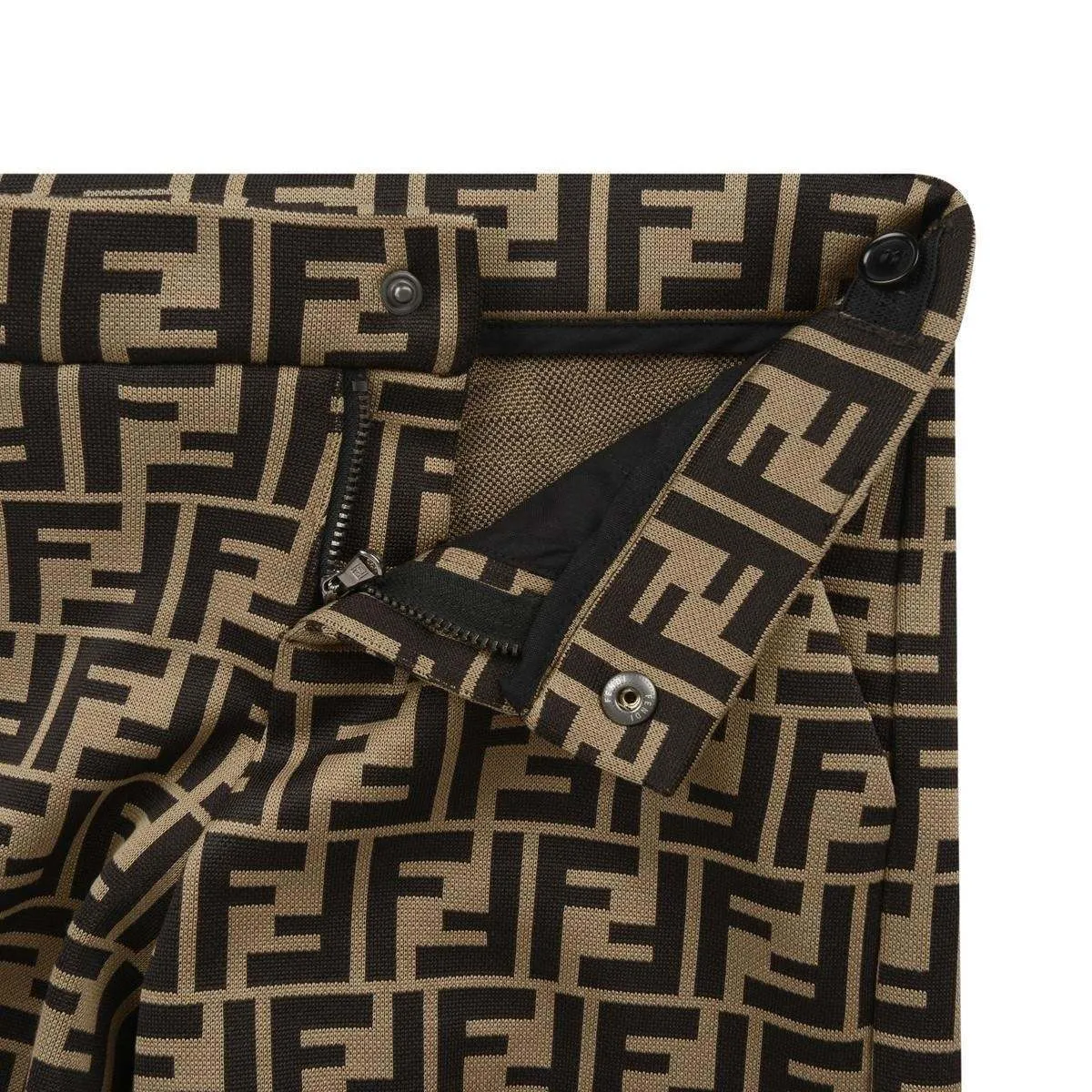 Fendi Baby Boys FF Logo Shorts in Braun