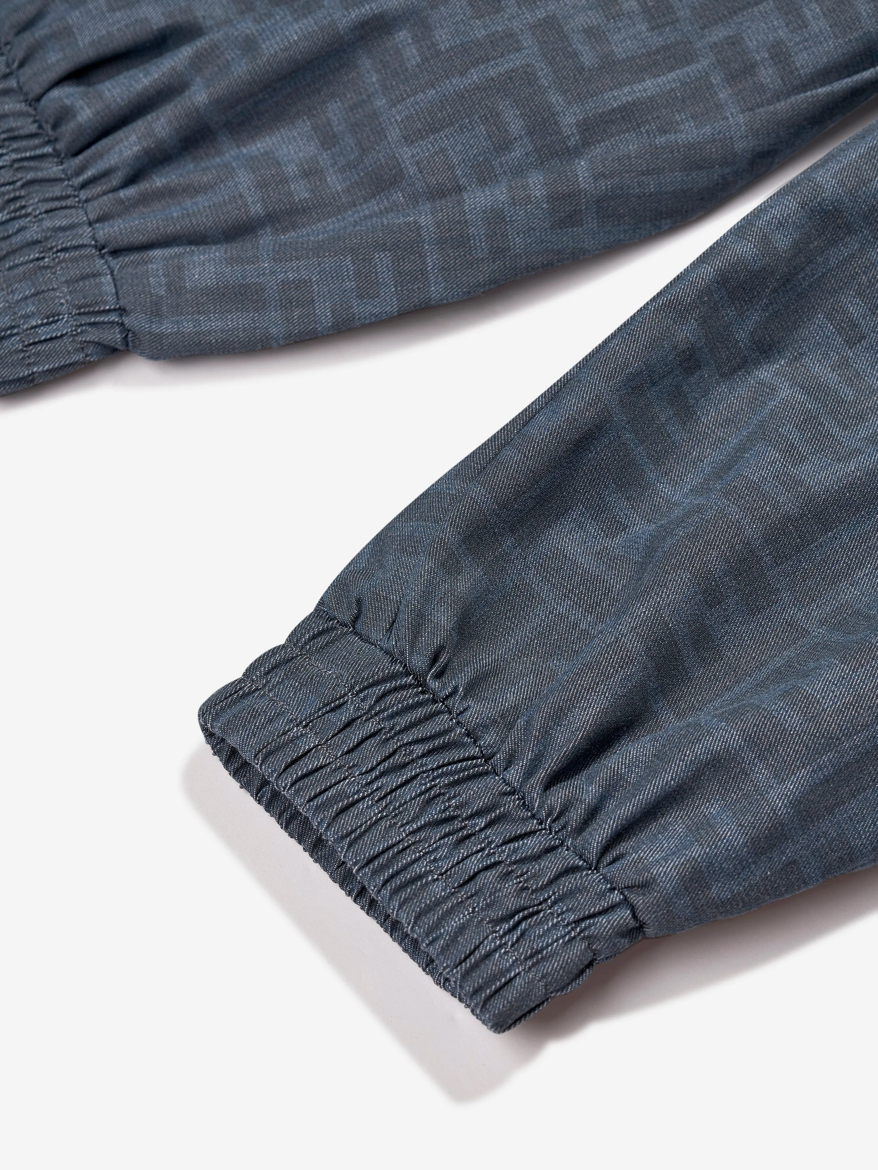 Fendi Boys Chambray FF Logo Joggerhose in Blau