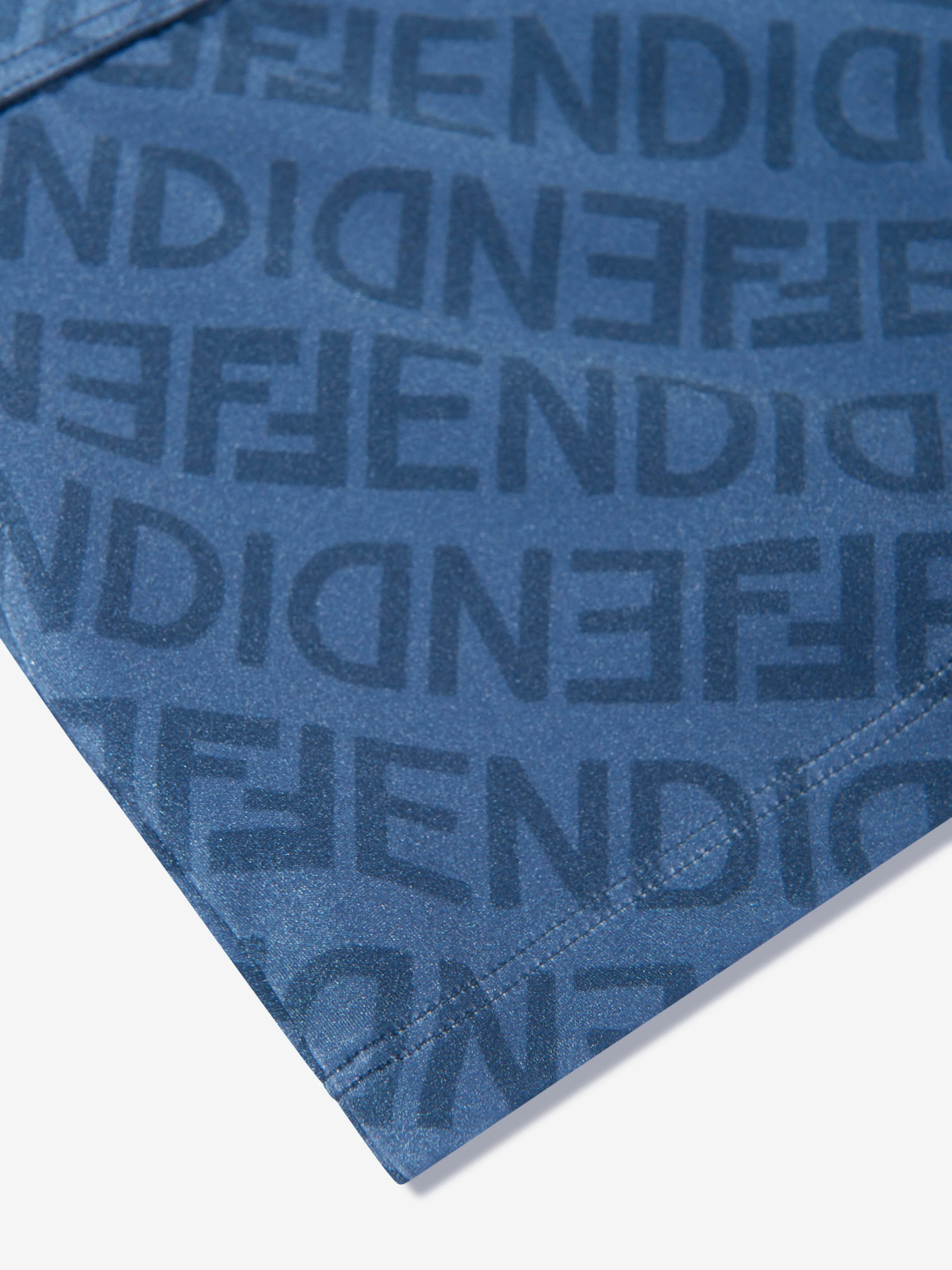 Fendi Boys FF Logo Badeshorts in Blau